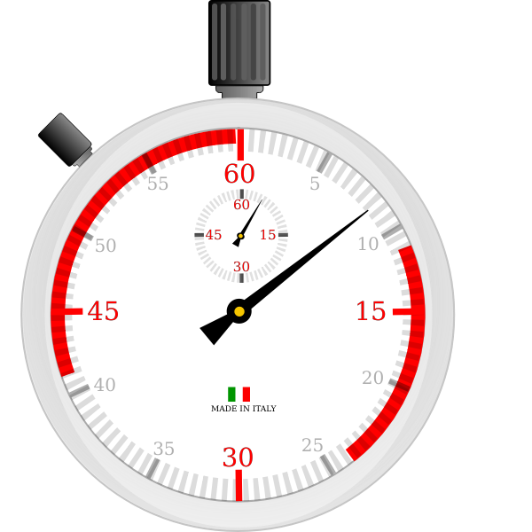 SVG Italian chronometer vector drawing