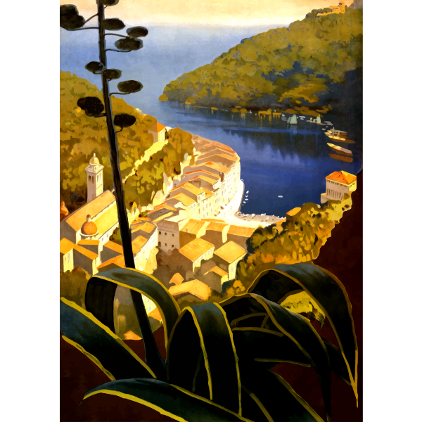 SVG Italian nature scene