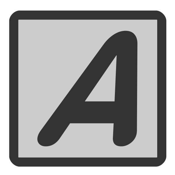 SVG Italic icon