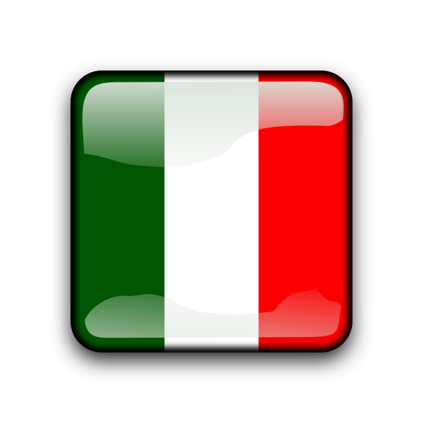 SVG Italy flag button