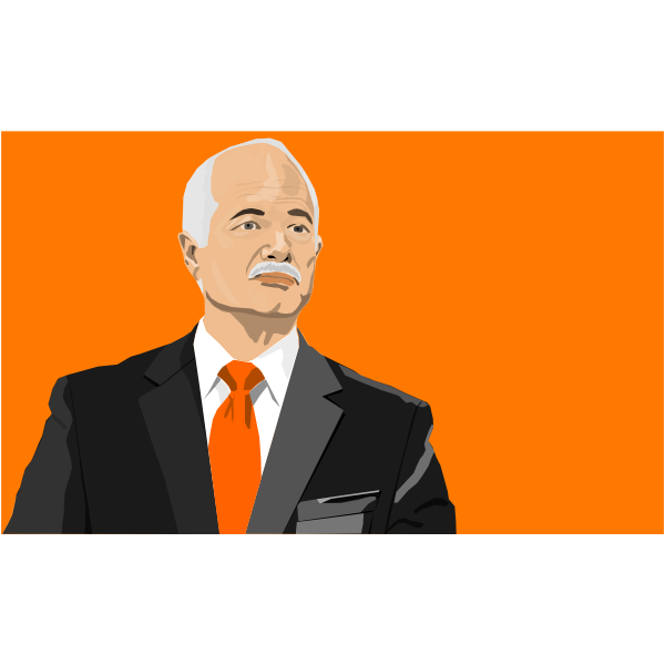 SVG Jack Layton vector drawing