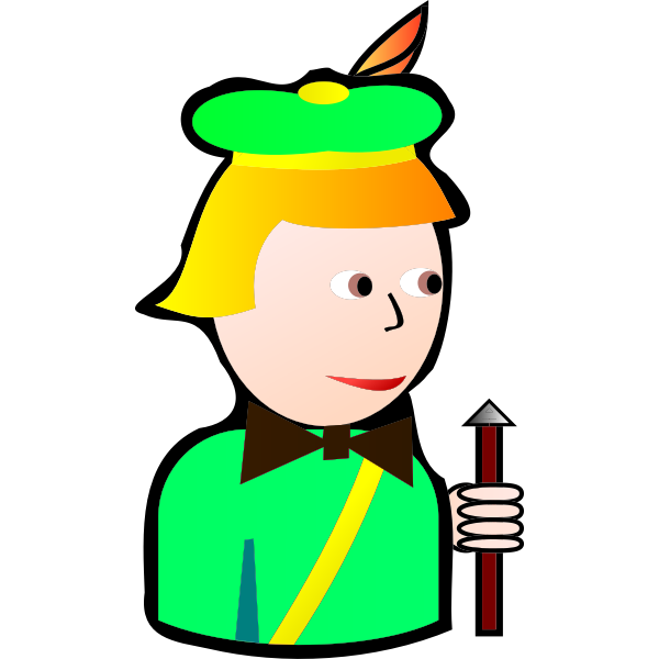 SVG Jack of Clubs cartoon vector drawing