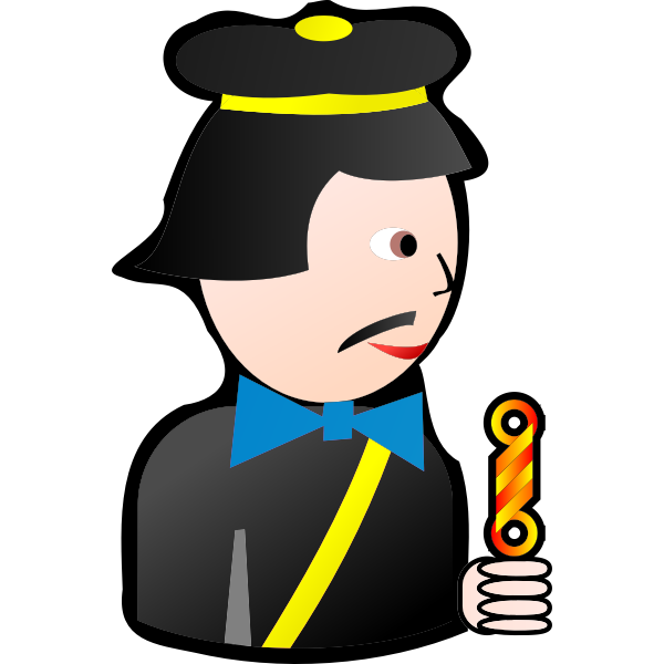 SVG Jack of Spades cartoon vector drawing