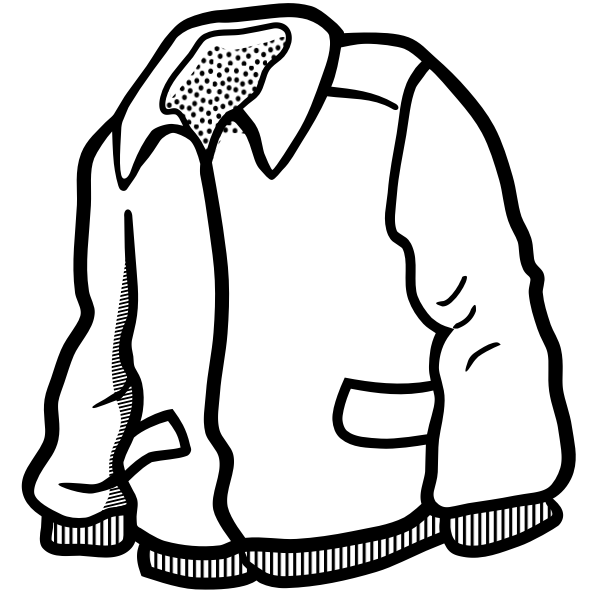 SVG jacket - lineart
