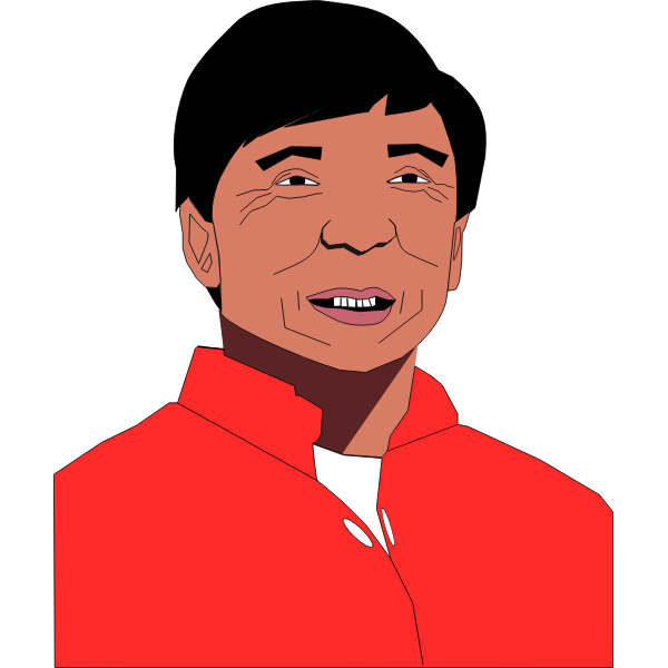 SVG Jackie Chan portrait