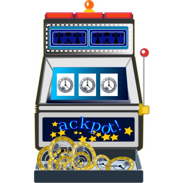 SVG Jackpot slot machine vector illustration