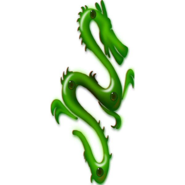 SVG jade dragon