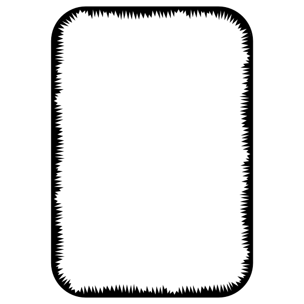 SVG Jagged Border A4 size