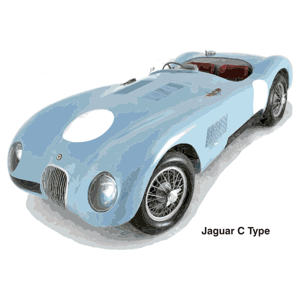 SVG JAGUAR C TYPE 1951