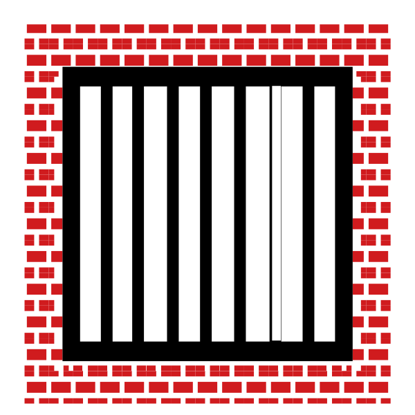 SVG Jail bars vector clip art