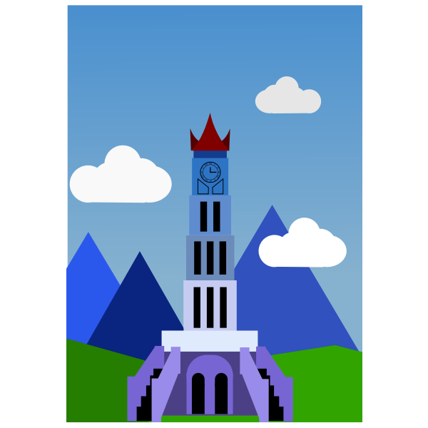 SVG jam gadang flat