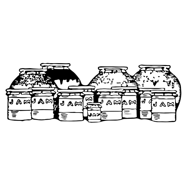 SVG jam jars