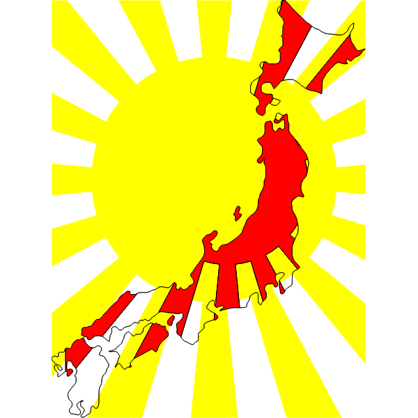 SVG Japan Map Flag