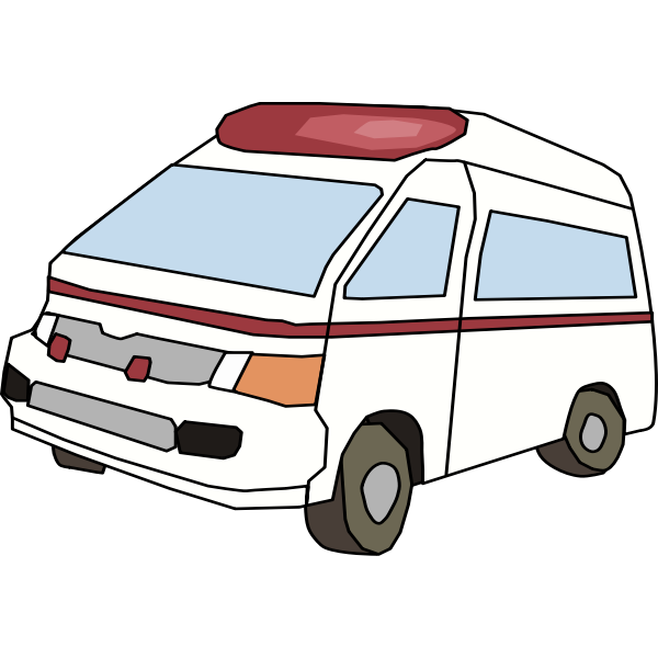 SVG Japanese ambulance