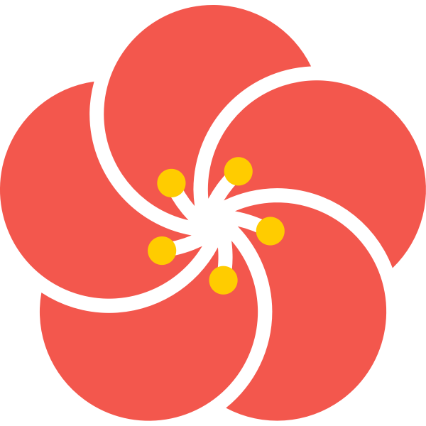 SVG Japanese apricot blossom
