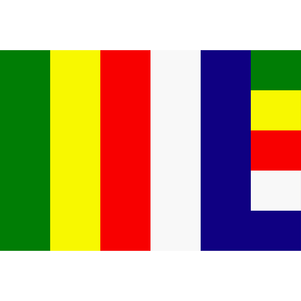 SVG Japanese Buddhist flag