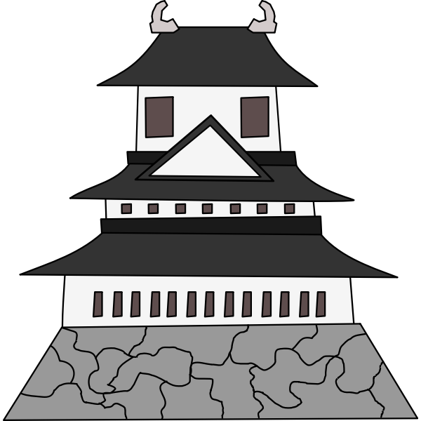 SVG Japanese castle