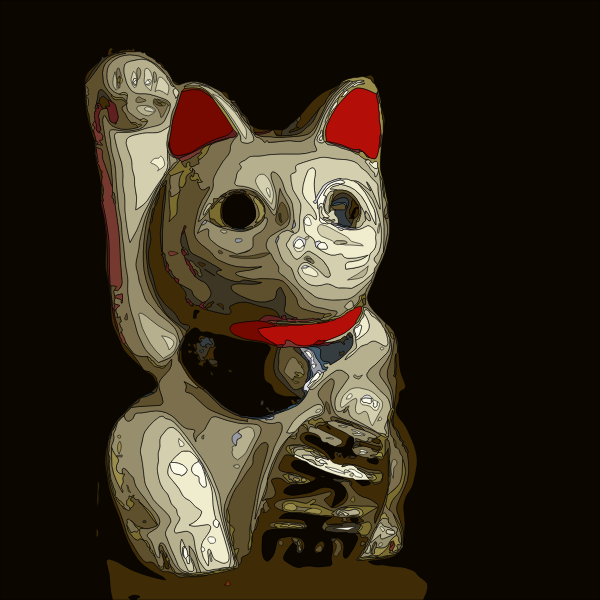 SVG Japanese cat