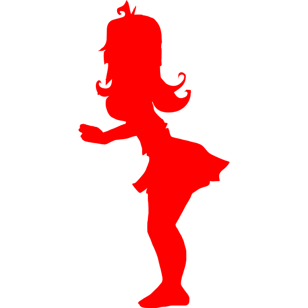 SVG Japanese cheerleader