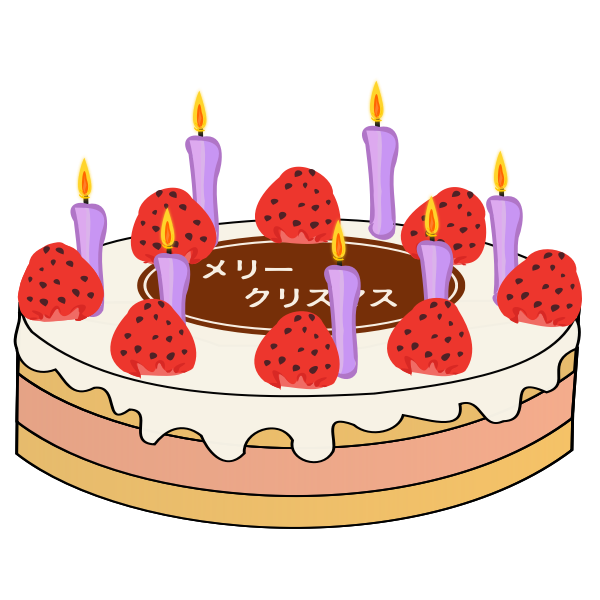 SVG Japanese Christmas Cake