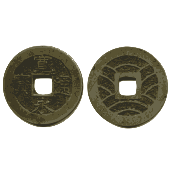 SVG Japanese coin image