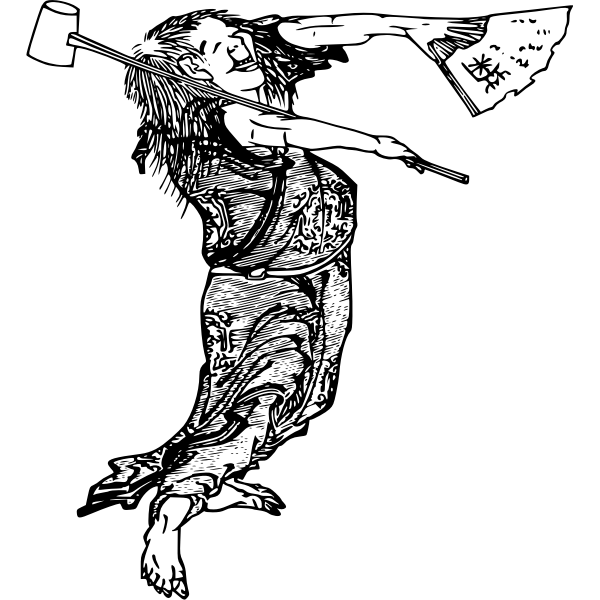 SVG Japanese dancer
