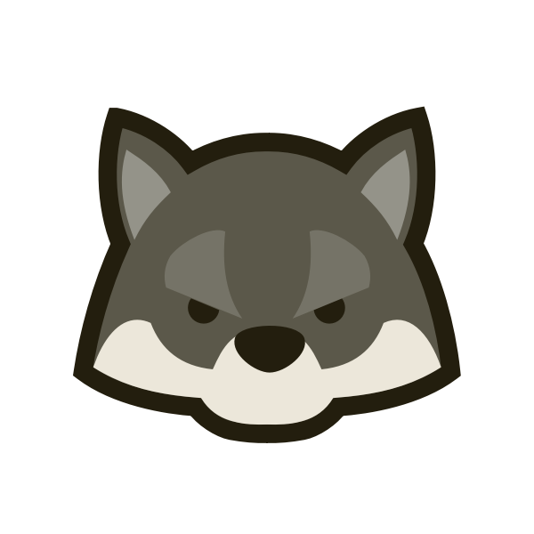 SVG Japanese Dou Shou Qi wolf vector graphics