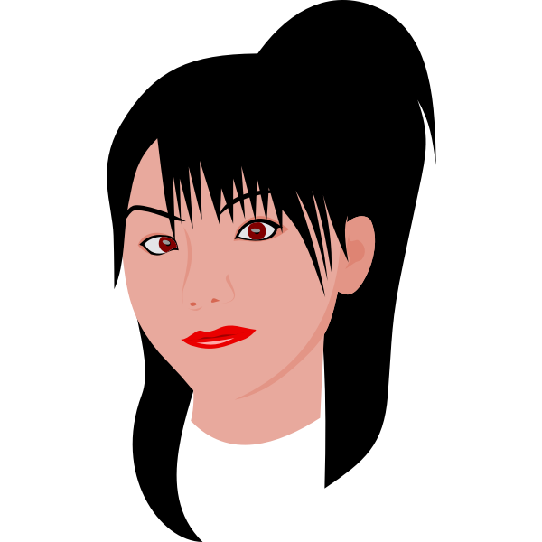 SVG Japanese girl