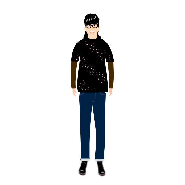 SVG Japanese girl image