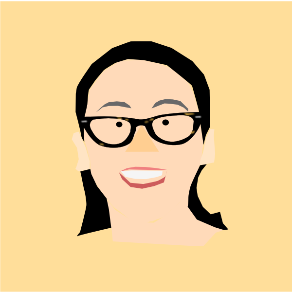 SVG Japanese girl039s head