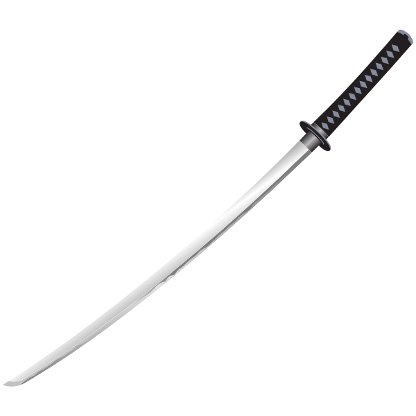 SVG Japanese katana samurai sword