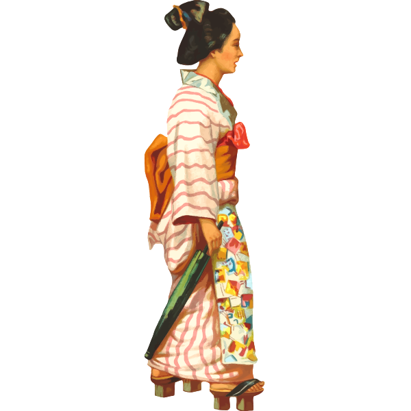 SVG Japanese lady