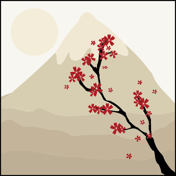 SVG Japanese maple tree