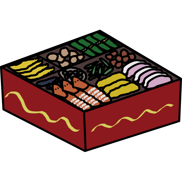 SVG Japanese new year food