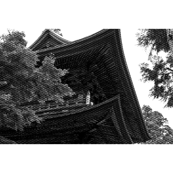 SVG Japanese rooftop