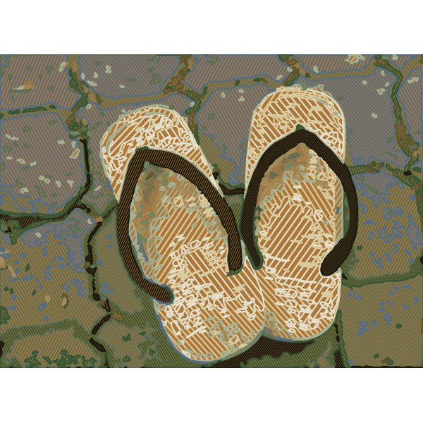 SVG Japanese sandals