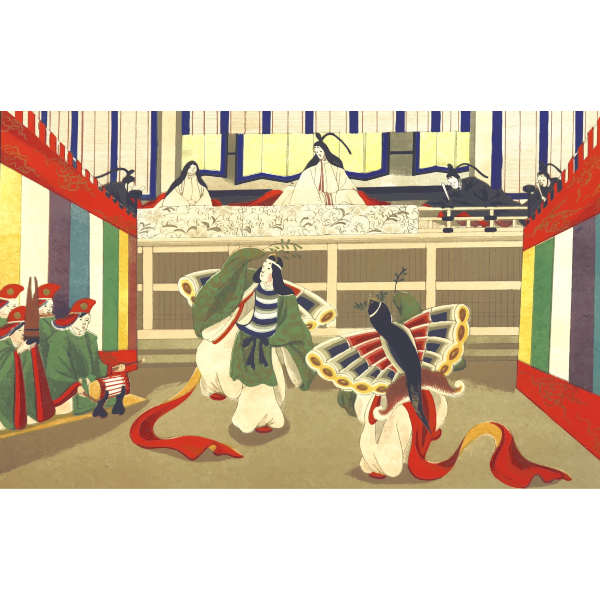 SVG Japanese scene image
