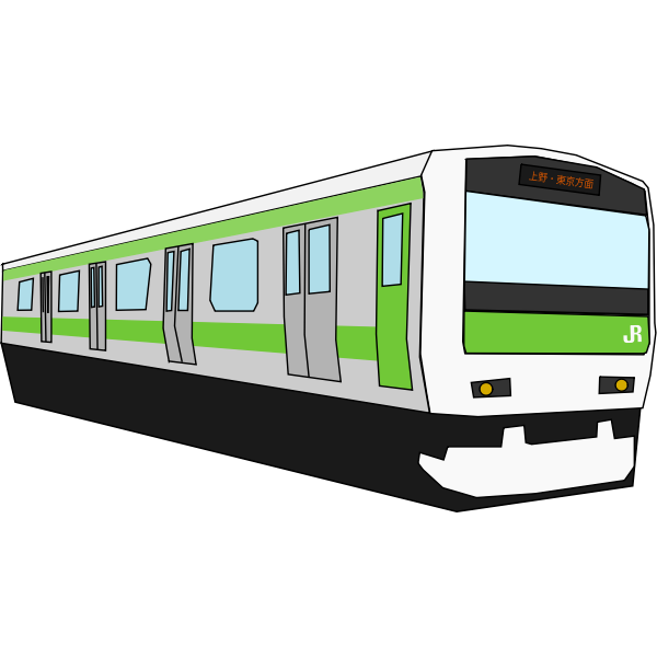 SVG Japanese train