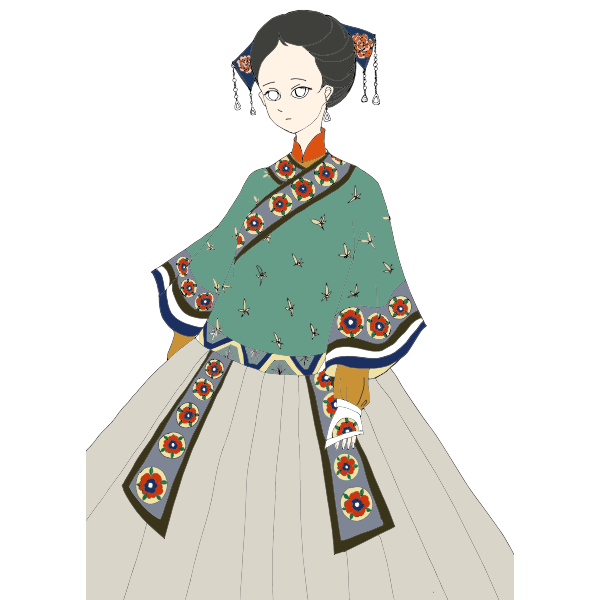 SVG Japanese woman