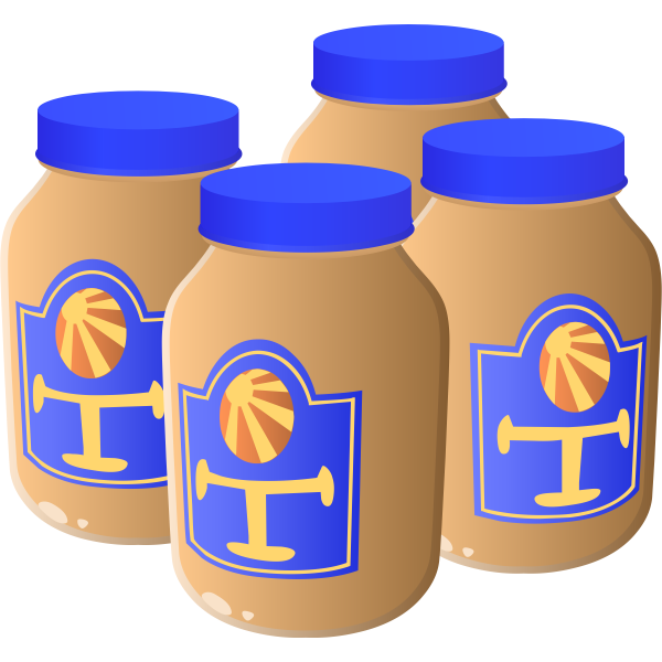SVG Jars of tangy sauce