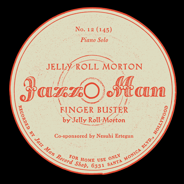 SVG Jazz CD label vector graphics