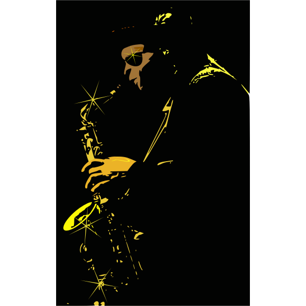 SVG Jazz player vector image