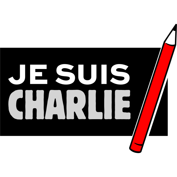 SVG Je suis Charlie lebel vector image