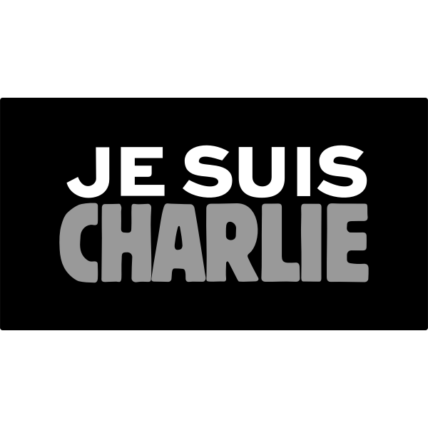 SVG Je suis Charlie poster vector image