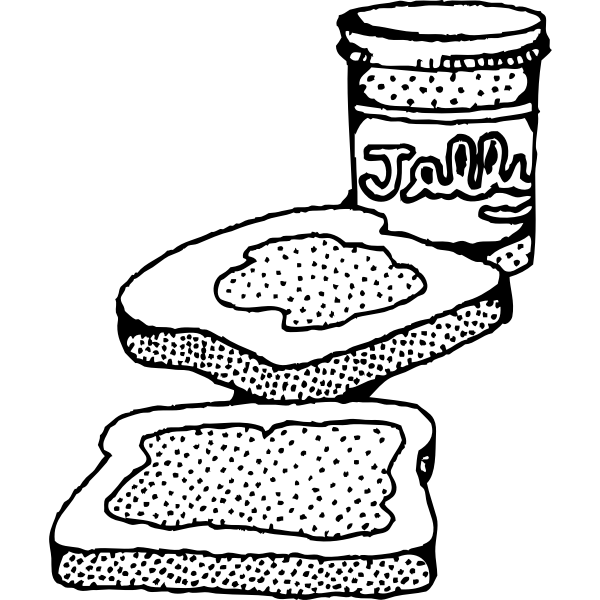 SVG Jelly sandwich vector image