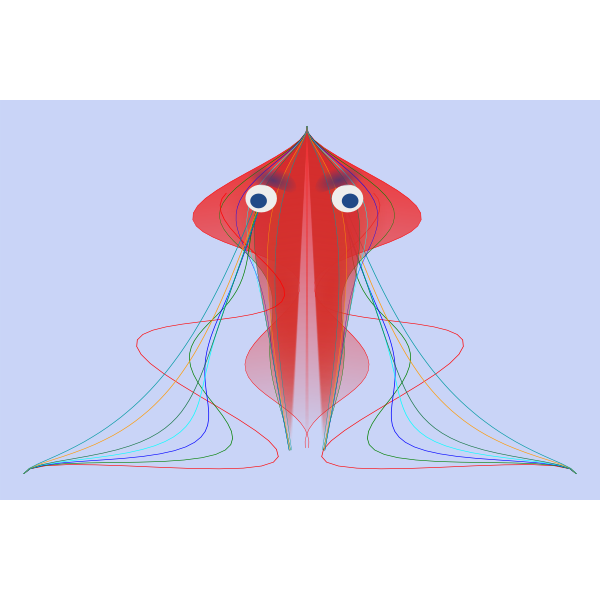 SVG Jellyfish vector image
