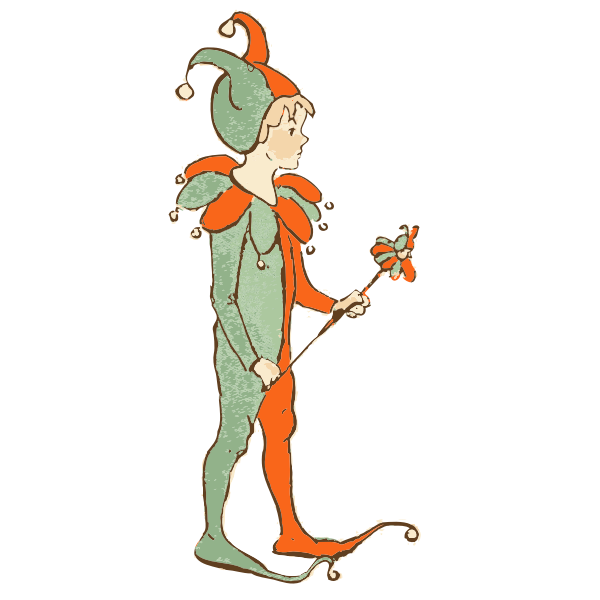 SVG Jester child costume vector graphics