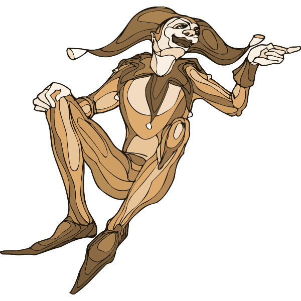 SVG Jester drawing