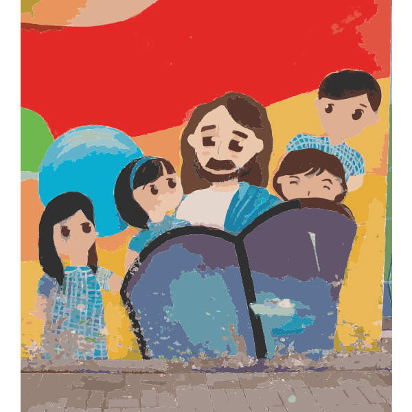 SVG Jesus and Some Kids 2014111305