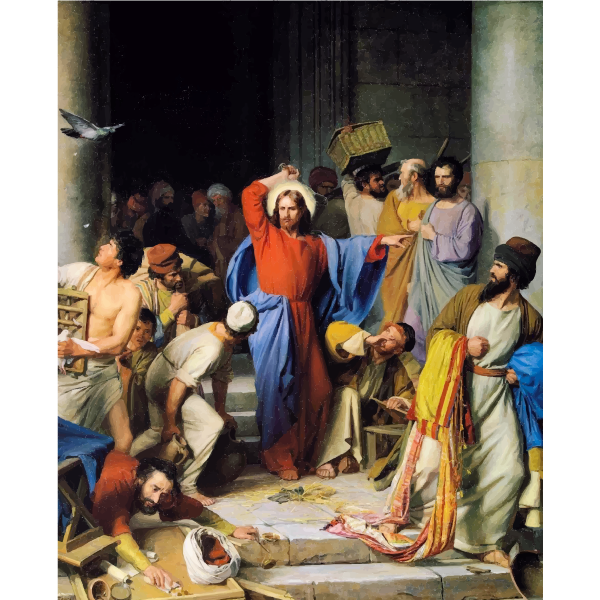 SVG Jesus Casting Out Money Changers By Carl Heinrich Bloch